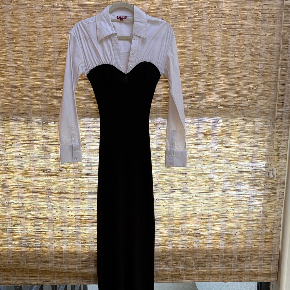 Staud  Black and White Dress